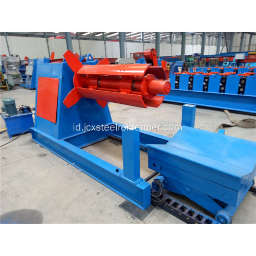 5 ton decoiler hidrolik otomatis untuk roll membentuk mesin